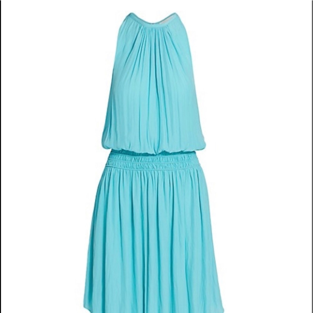 Ramy Brook Audrie Dress L Blue Mist
